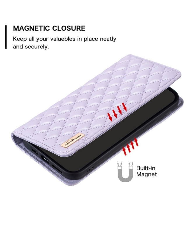 Flip Cover Motorola Edge 40 Neo Matelassé BINFEN
