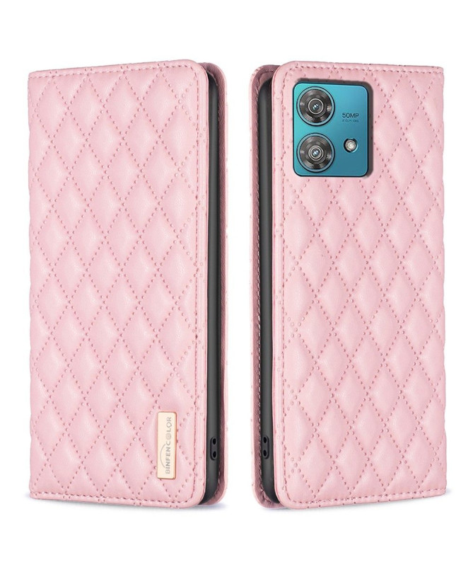 Flip Cover Motorola Edge 40 Neo Matelassé BINFEN