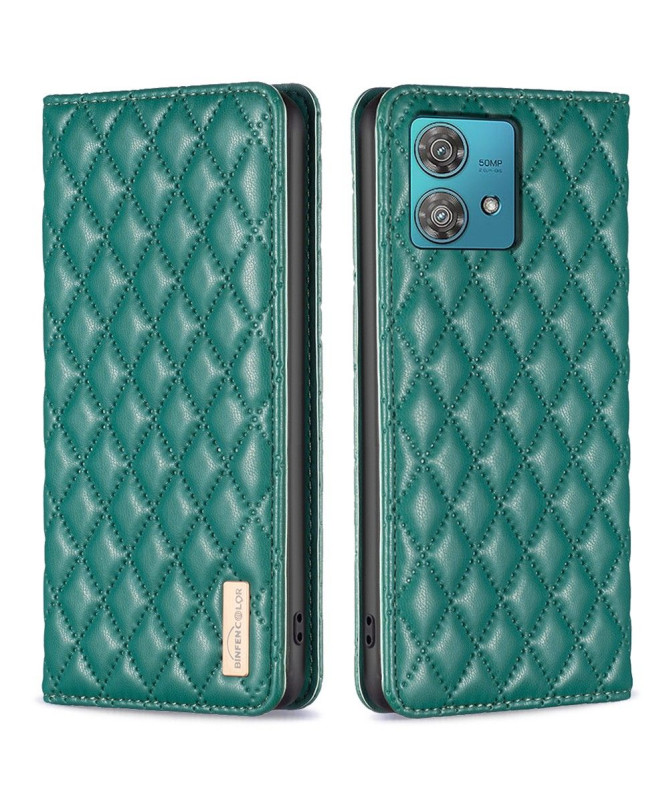 Flip Cover Motorola Edge 40 Neo Matelassé BINFEN
