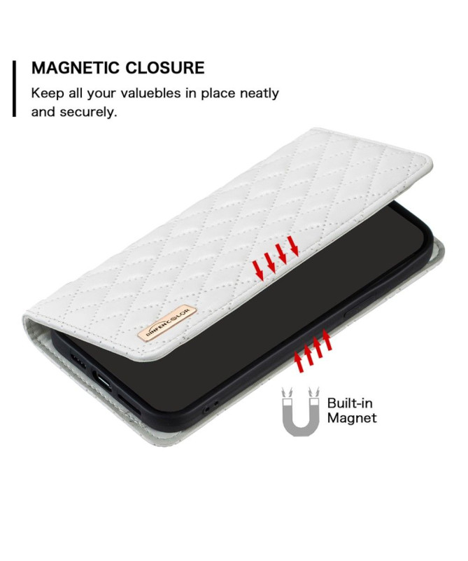 Flip Cover Motorola Edge 40 Neo Matelassé BINFEN