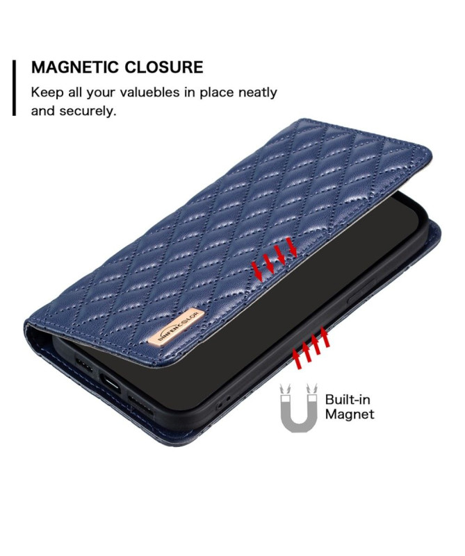 Flip Cover Motorola Edge 40 Neo Matelassé BINFEN