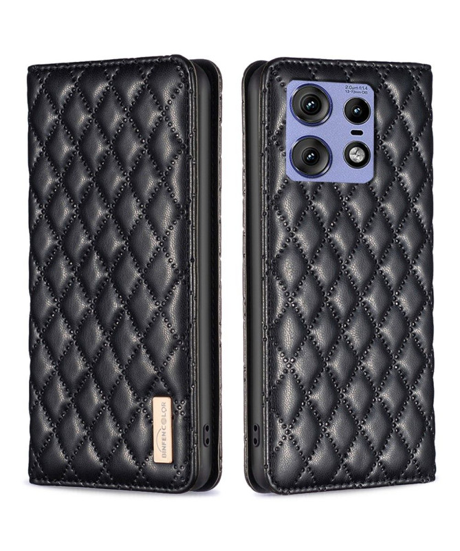 Flip Cover Motorola Edge 50 Pro Matelassé BINFEN