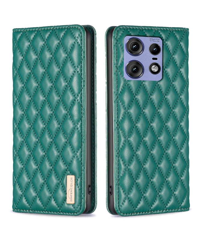 Flip Cover Motorola Edge 50 Pro Matelassé BINFEN