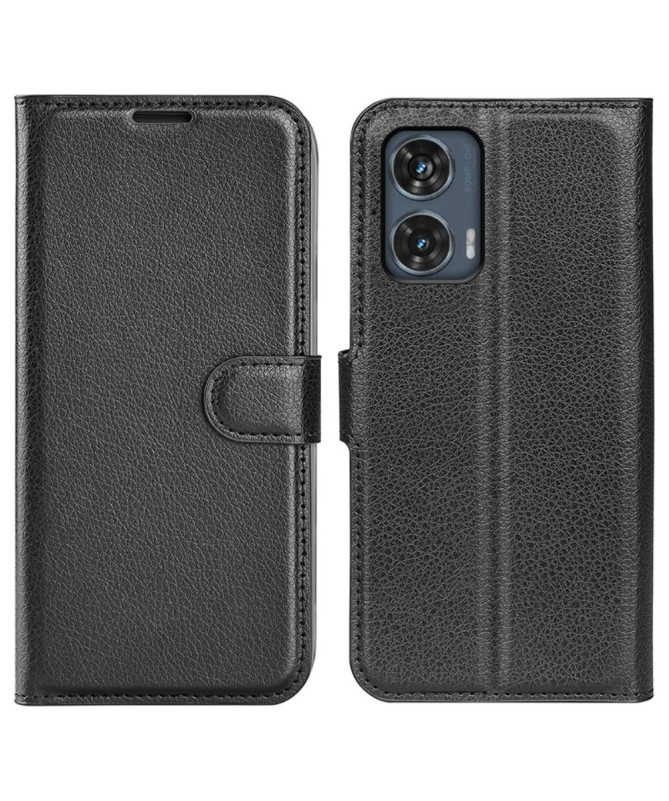 Housse Motorola Edge 50 Fusion portefeuille style cuir