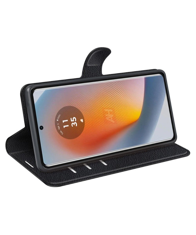 Housse Motorola Edge 50 Fusion portefeuille style cuir