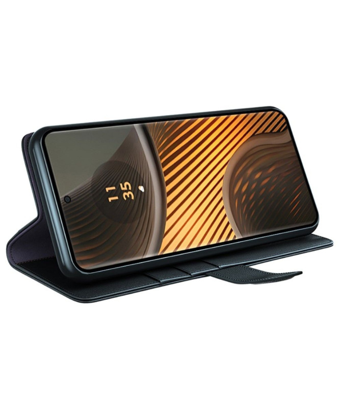 Étui Motorola Edge 50 Ultra portefeuille en cuir premium