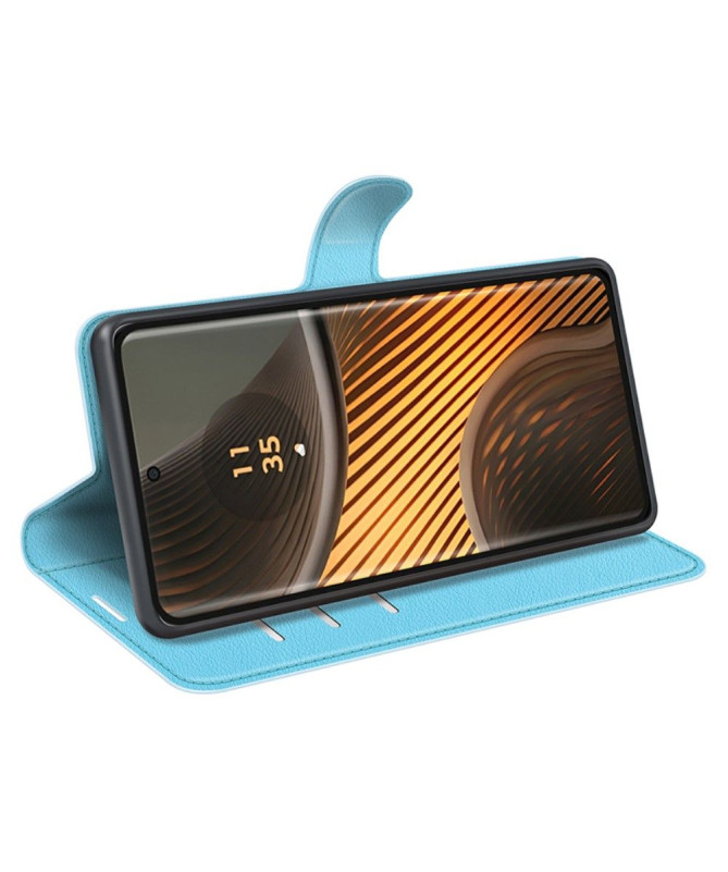 Housse Motorola Edge 50 Ultra portefeuille style cuir