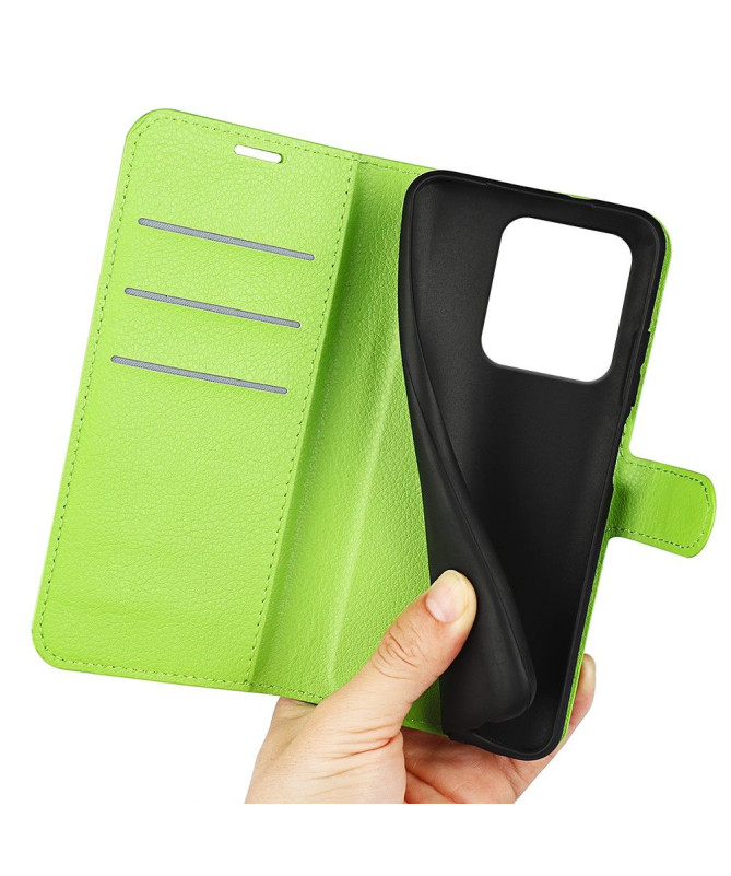 Housse Motorola Edge 50 Ultra portefeuille style cuir