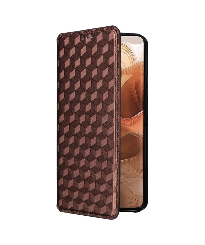 Housse Motorola Edge 50 Ultra flip cover design géométrie