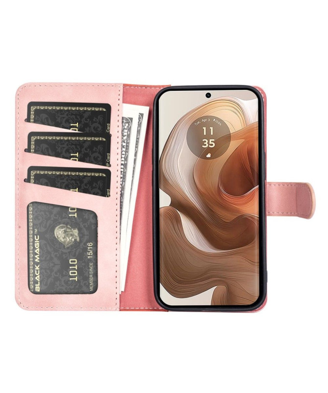 Housse Motorola Edge 50 Ultra Stand Folio Bicolore