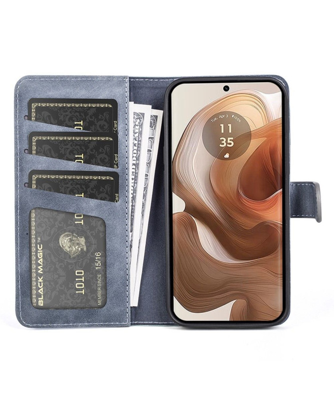 Housse Motorola Edge 50 Ultra Stand Folio Bicolore