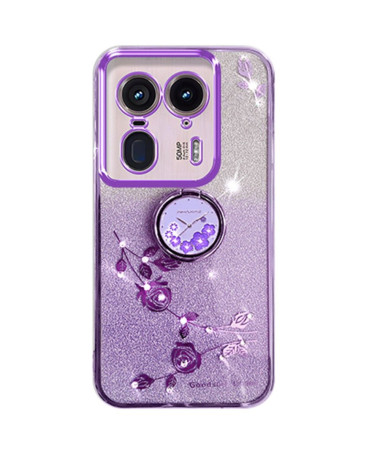 Coque Motorola Edge 50 Ultra Glamour Glitz avec Anneau