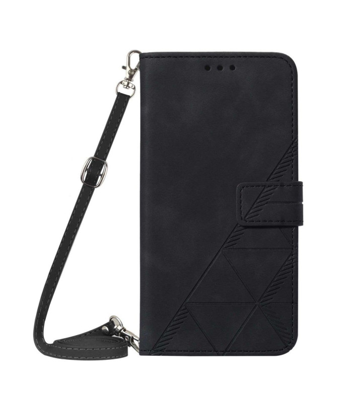 Housse Motorola Moto G31 / G41 design géométrique avec sangle