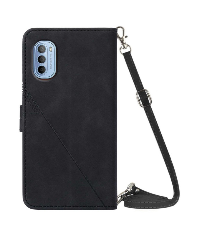Housse Motorola Moto G31 / G41 design géométrique avec sangle