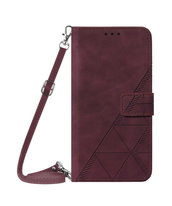 Housse Motorola Moto G31 / G41 design géométrique avec sangle