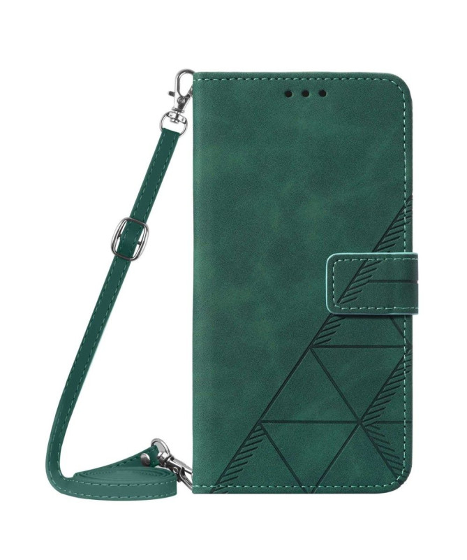 Housse Motorola Moto G31 / G41 design géométrique avec sangle