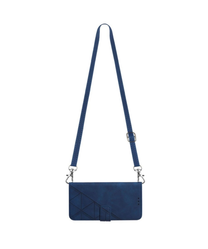 Housse Motorola Moto G31 / G41 design géométrique avec sangle