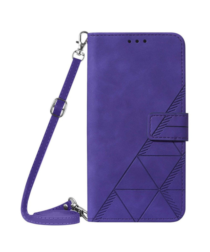 Housse Motorola Moto G31 / G41 design géométrique avec sangle