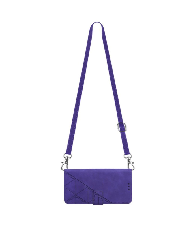 Housse Motorola Moto G31 / G41 design géométrique avec sangle