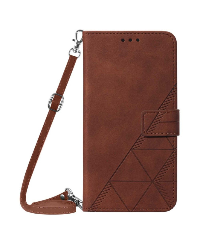 Housse Motorola Moto G31 / G41 design géométrique avec sangle