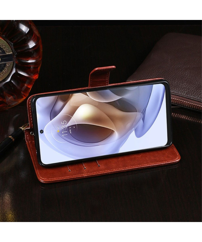 Housse Motorola Moto G31 / G41 IDEWEI Folio Effet Cuir