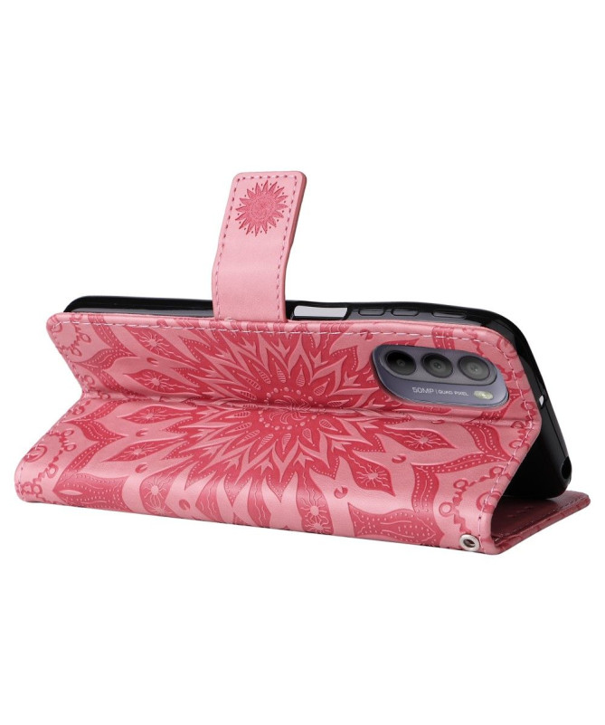 Housse Motorola Moto G31 / G41 Sunflower à lanière