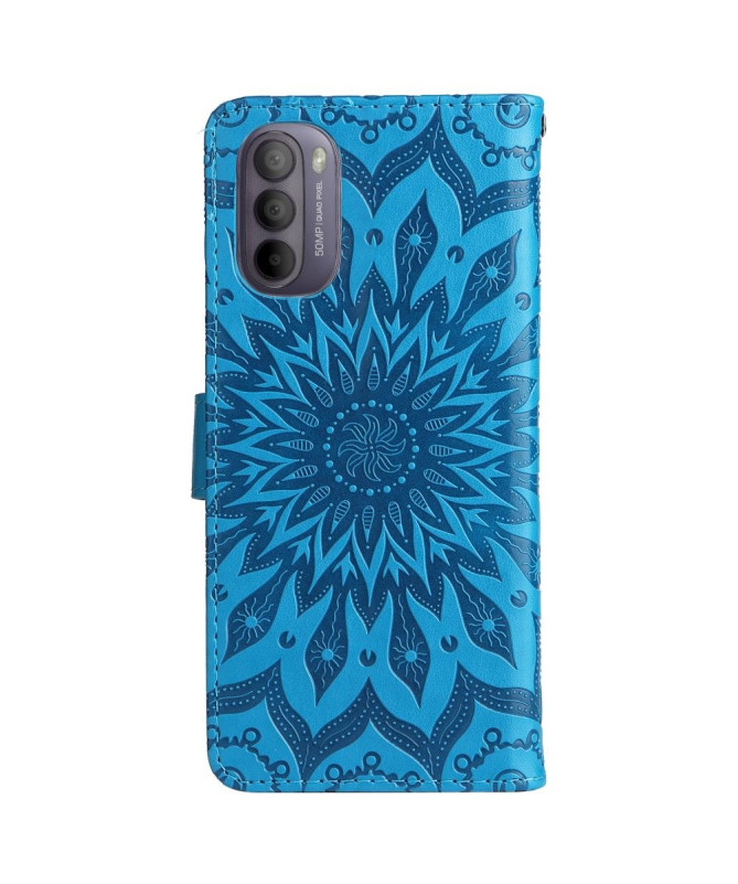 Housse Motorola Moto G31 / G41 Sunflower à lanière
