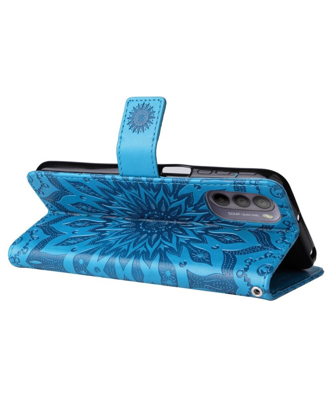 Housse Motorola Moto G31 / G41 Sunflower à lanière