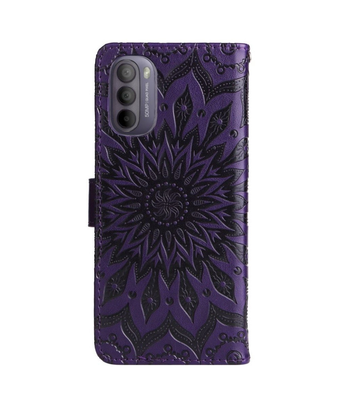 Housse Motorola Moto G31 / G41 Sunflower à lanière