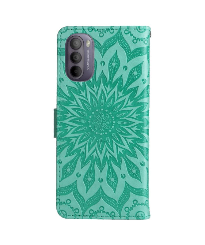 Housse Motorola Moto G31 / G41 Sunflower à lanière