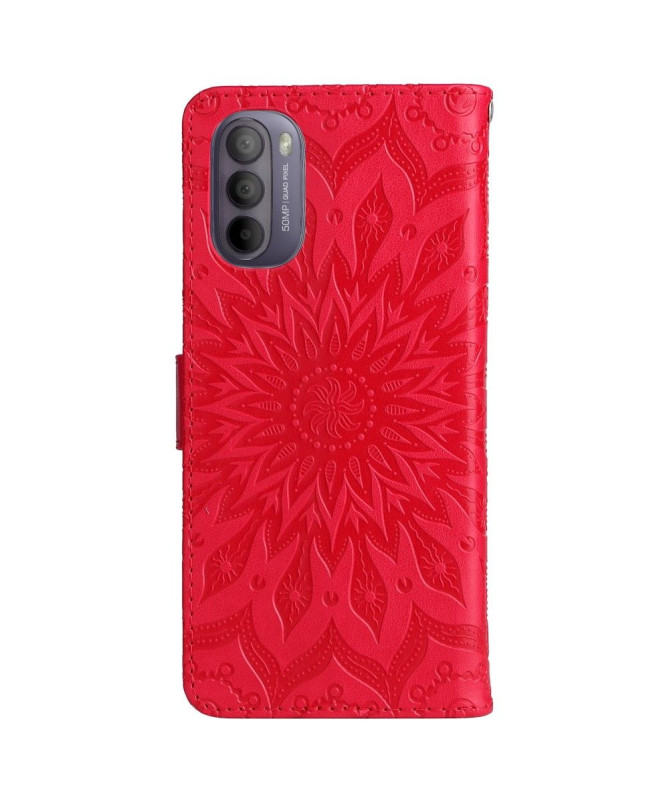 Housse Motorola Moto G31 / G41 Sunflower à lanière