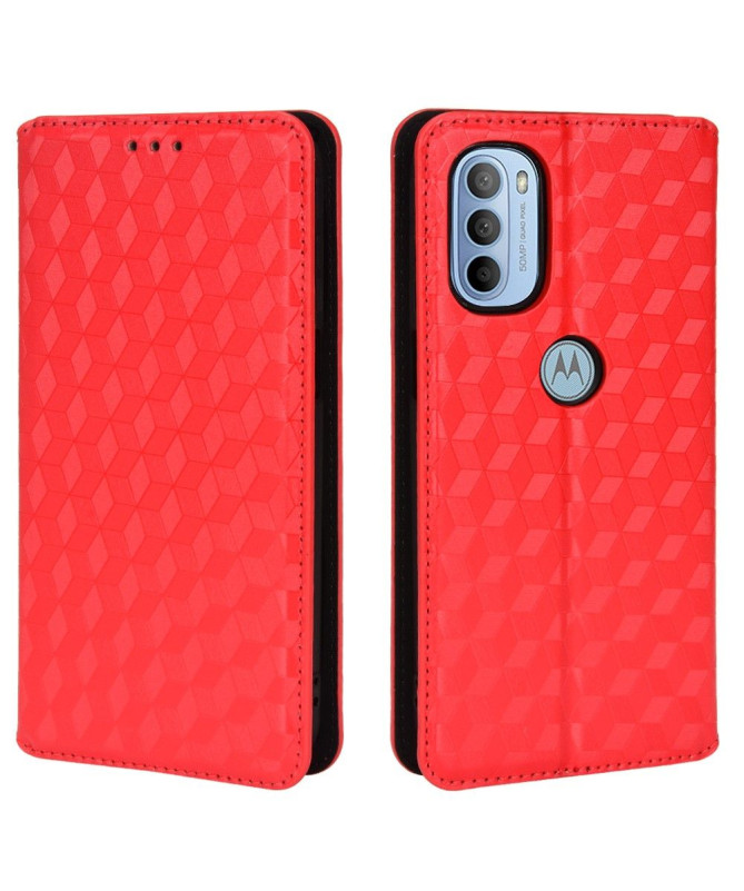 Housse Motorola Moto G31 / G41 flip cover design géométrie