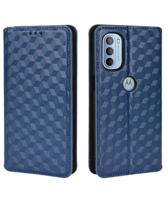 Housse Motorola Moto G31 / G41 flip cover design géométrie