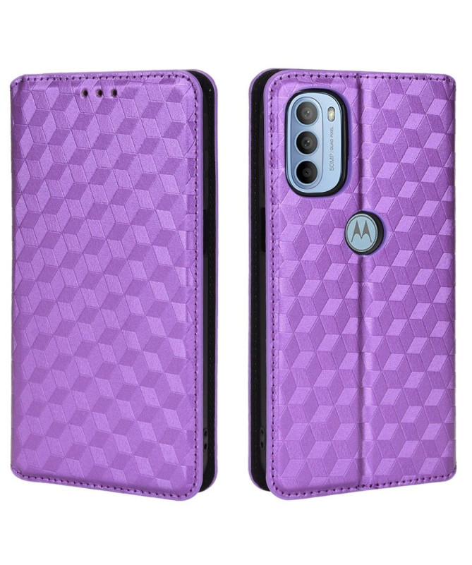 Housse Motorola Moto G31 / G41 flip cover design géométrie
