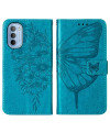 Housse Motorola Moto G31 / G41 Papillon Fleur Porte-Cartes