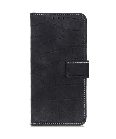 Housse Motorola Moto G31 / G41 Aspect Croco coutures