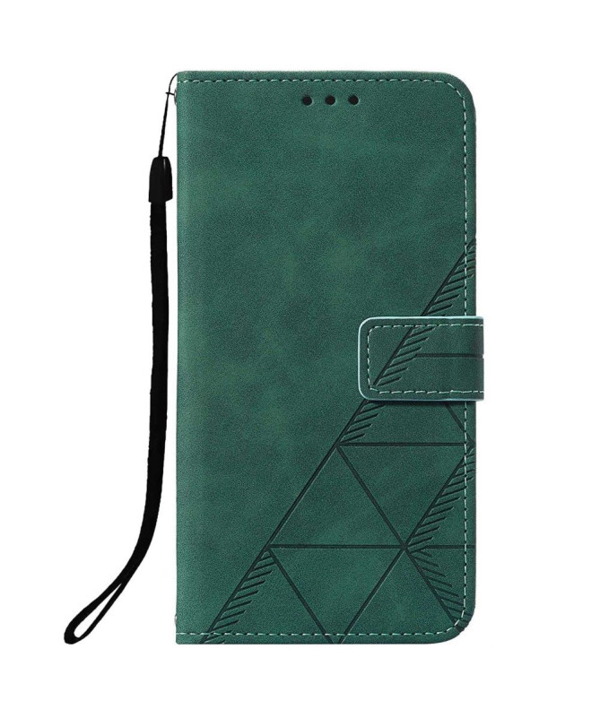 Housse Motorola Moto G31 / G41 effet cuir design géométrique