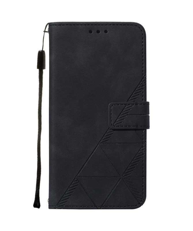 Housse Motorola Moto G31 / G41 effet cuir design géométrique
