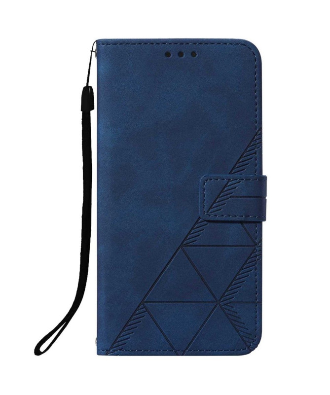 Housse Motorola Moto G31 / G41 effet cuir design géométrique