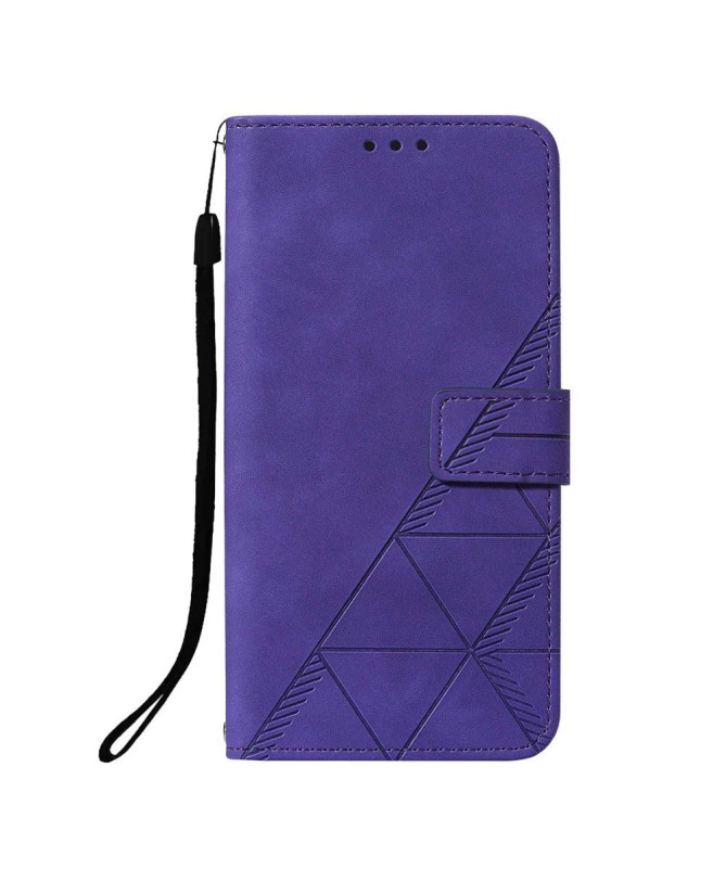 Housse Motorola Moto G31 / G41 effet cuir design géométrique