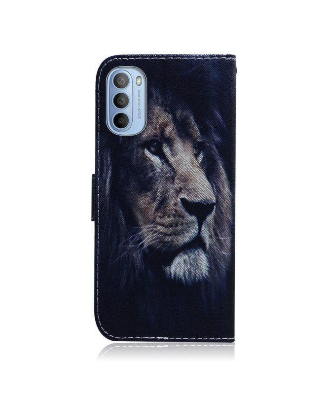 Étui Motorola Moto G31 / G41 motif lion