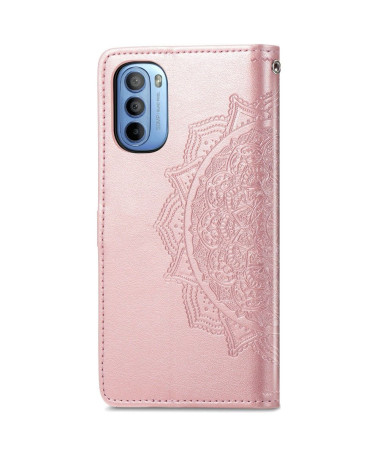 Housse Motorola Moto G31 / Moto G41 Mandala relief en simili cuir