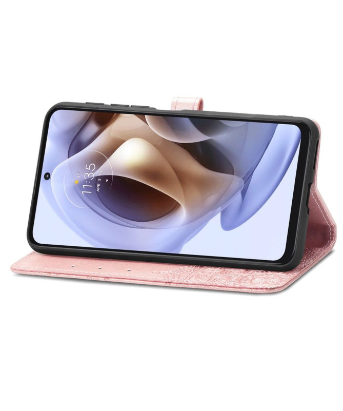 Housse Motorola Moto G31 / Moto G41 Mandala relief en simili cuir