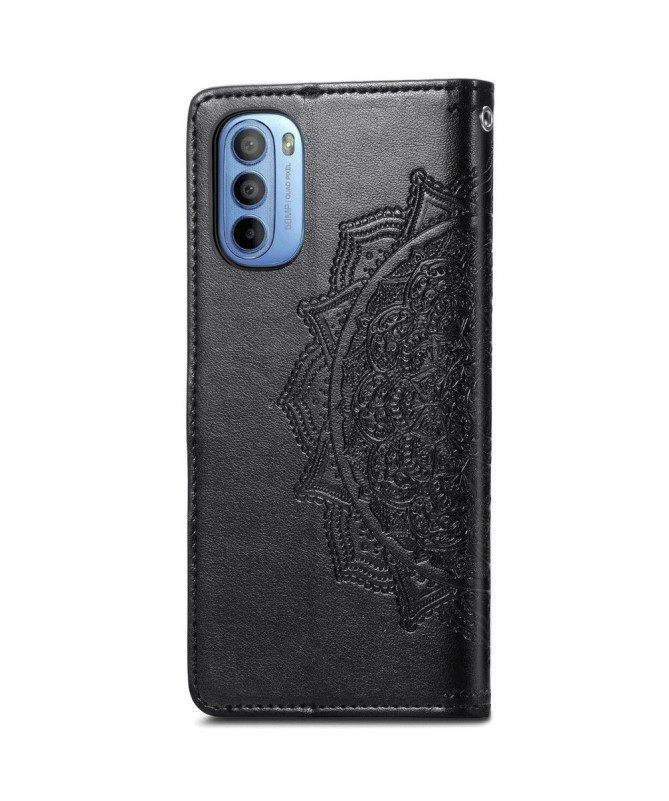 Housse Motorola Moto G31 / Moto G41 Mandala relief en simili cuir