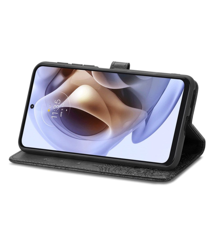 Housse Motorola Moto G31 / Moto G41 Mandala relief en simili cuir