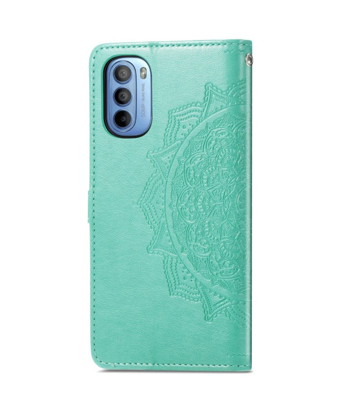 Housse Motorola Moto G31 / Moto G41 Mandala relief en simili cuir