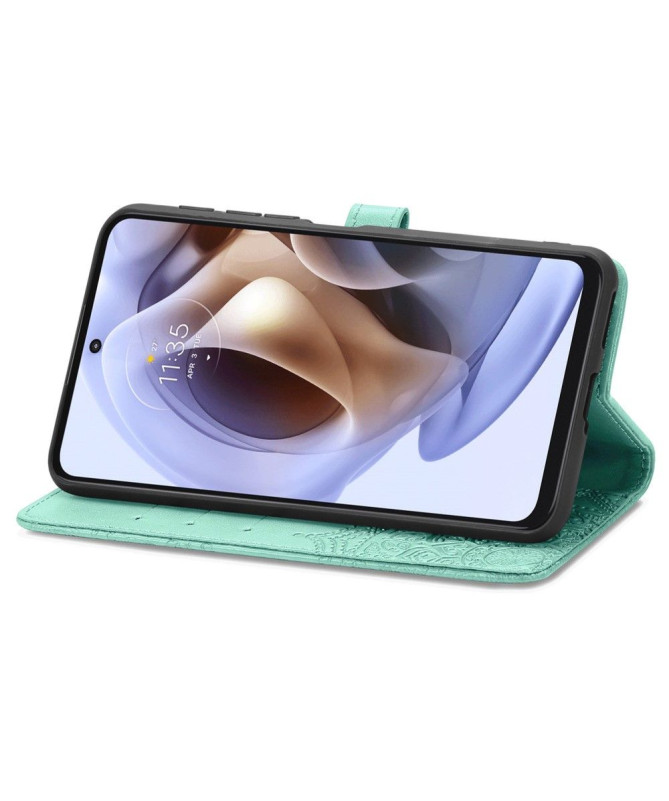 Housse Motorola Moto G31 / Moto G41 Mandala relief en simili cuir