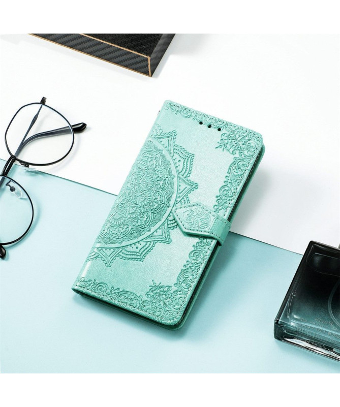 Housse Motorola Moto G31 / Moto G41 Mandala relief en simili cuir