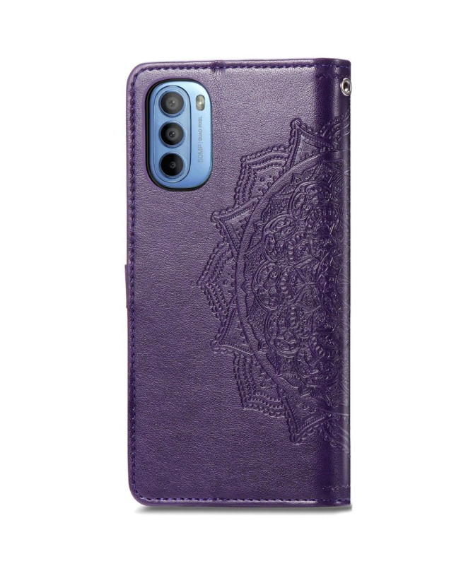 Housse Motorola Moto G31 / Moto G41 Mandala relief en simili cuir