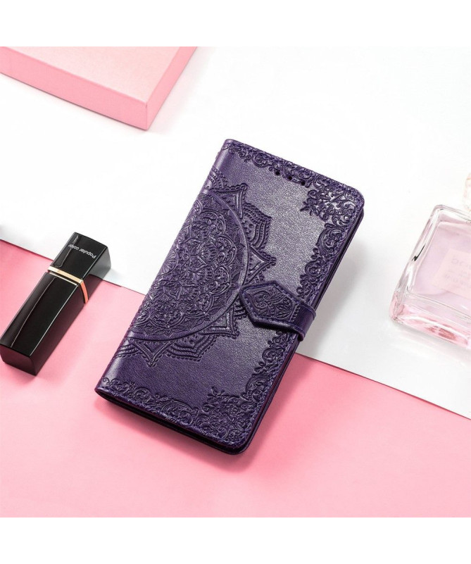 Housse Motorola Moto G31 / Moto G41 Mandala relief en simili cuir